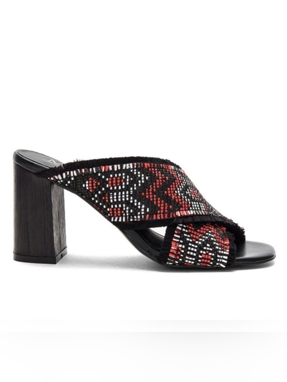 The Mode Collective “Sandstorm Low” Mules In Red & Black